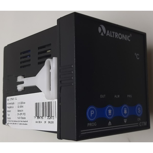 CONTROLADOR DE TEMPERATURA MICROCONTROLADO ALTRONIC CTM-01