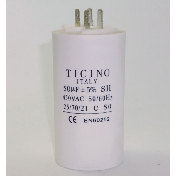 CAPACITOR DE TRABAJO TICINO  CBB60 35µF/220VAC.